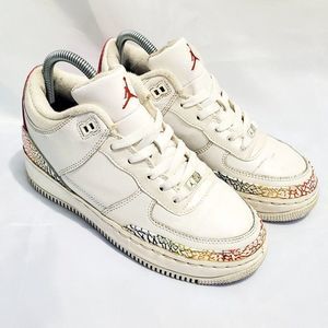 Air Jordan AJF 3 Rainbow‎ (GS) Shoes RARE 323233-161 Kid's Size 4Y Women's 5.5